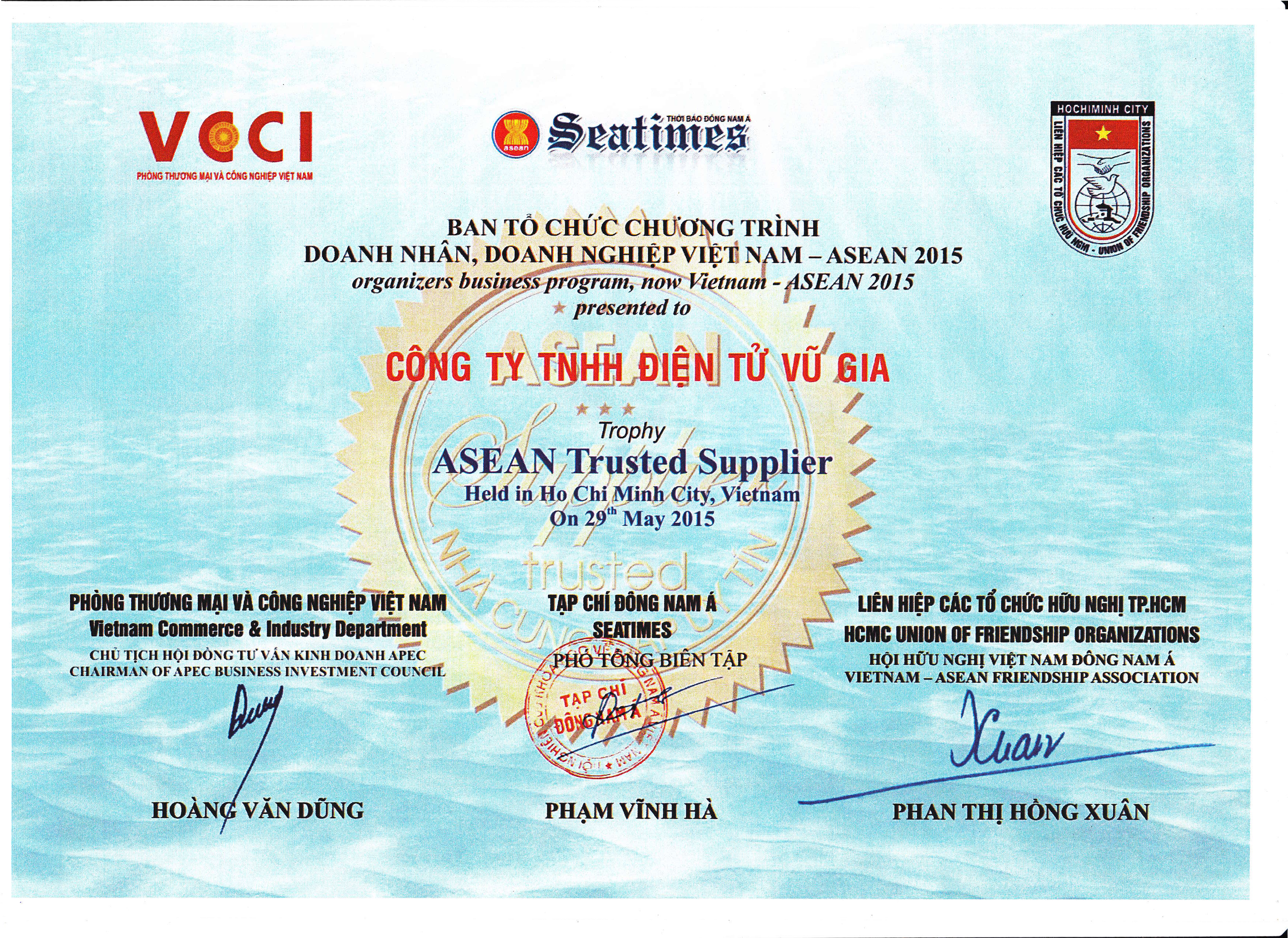 DOANH NHÂN DOANH NGHIỆP VIỆT NAM - ASEAN 2015